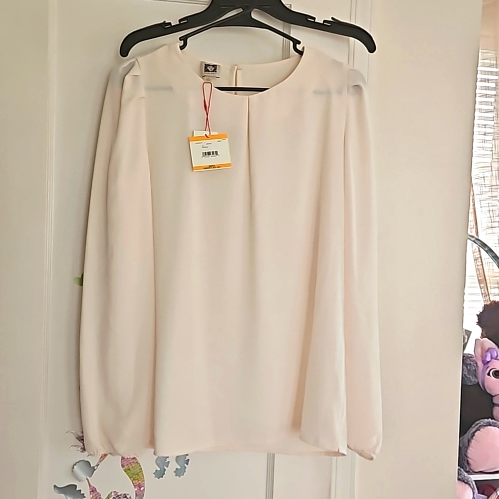 Anne Klein ivory blouse